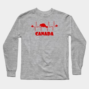 Canadian Heartbeat  II Long Sleeve T-Shirt